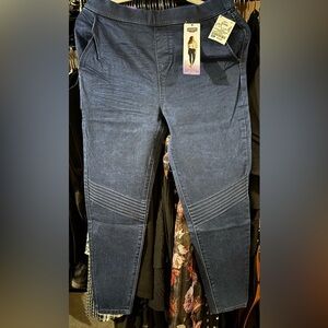 HUE Women's Dark Blue Jeggings